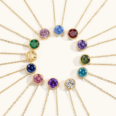 Amelia 18k Gold Birthstone Necklace