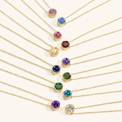 Amelia 18k Gold Birthstone Necklace