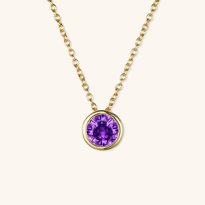 Amelia 18k Gold Birthstone Necklace