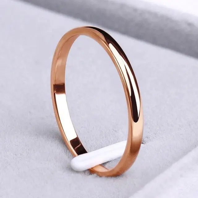 Elegant Gold and Silver Simple Ring