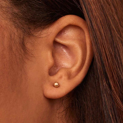 16k Gold Ball Earring