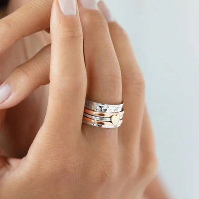Rotating Heart Ring.