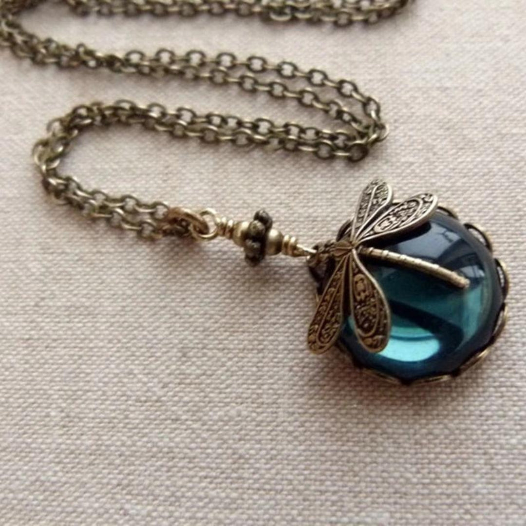 Timeless Dragonfly Pendant Necklace