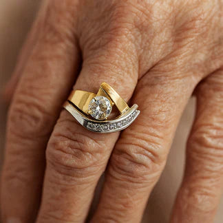 Eloise | Asymmetrical Gold and Silver Ring