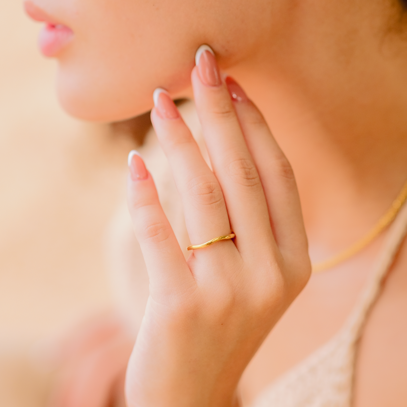 Dianne 18k Gold Stacking Ring