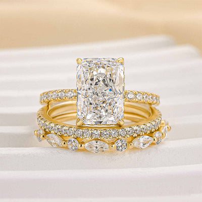 Jaily™ | Elegant Gold 3-Piece Wedding Ring Set