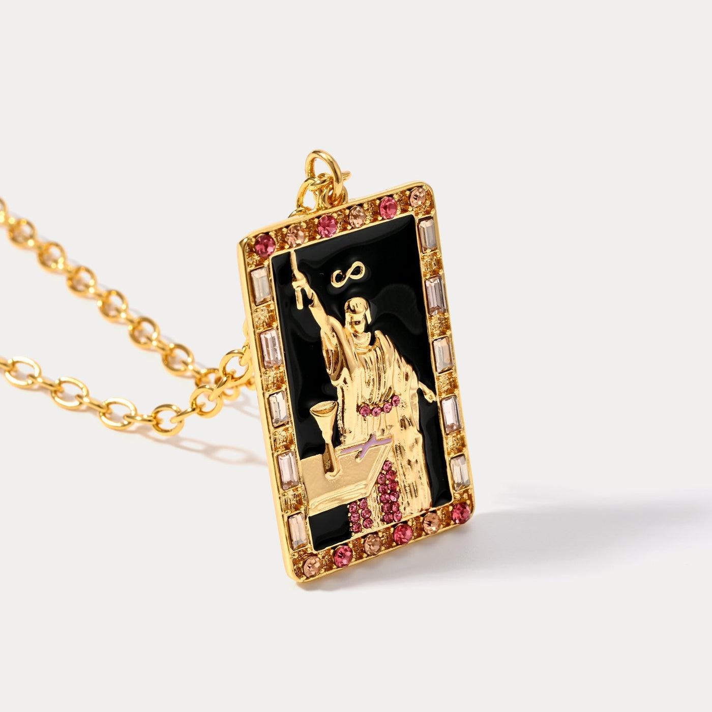 Enchanted Tarot Wizard Pendant