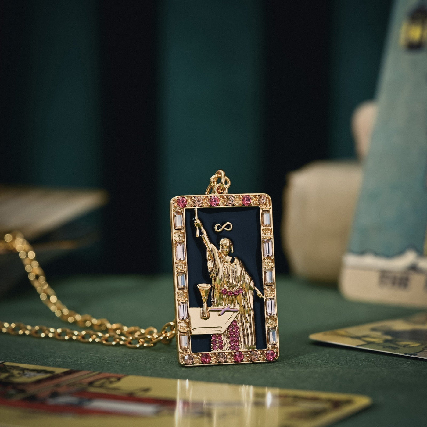 Enchanted Tarot Wizard Pendant