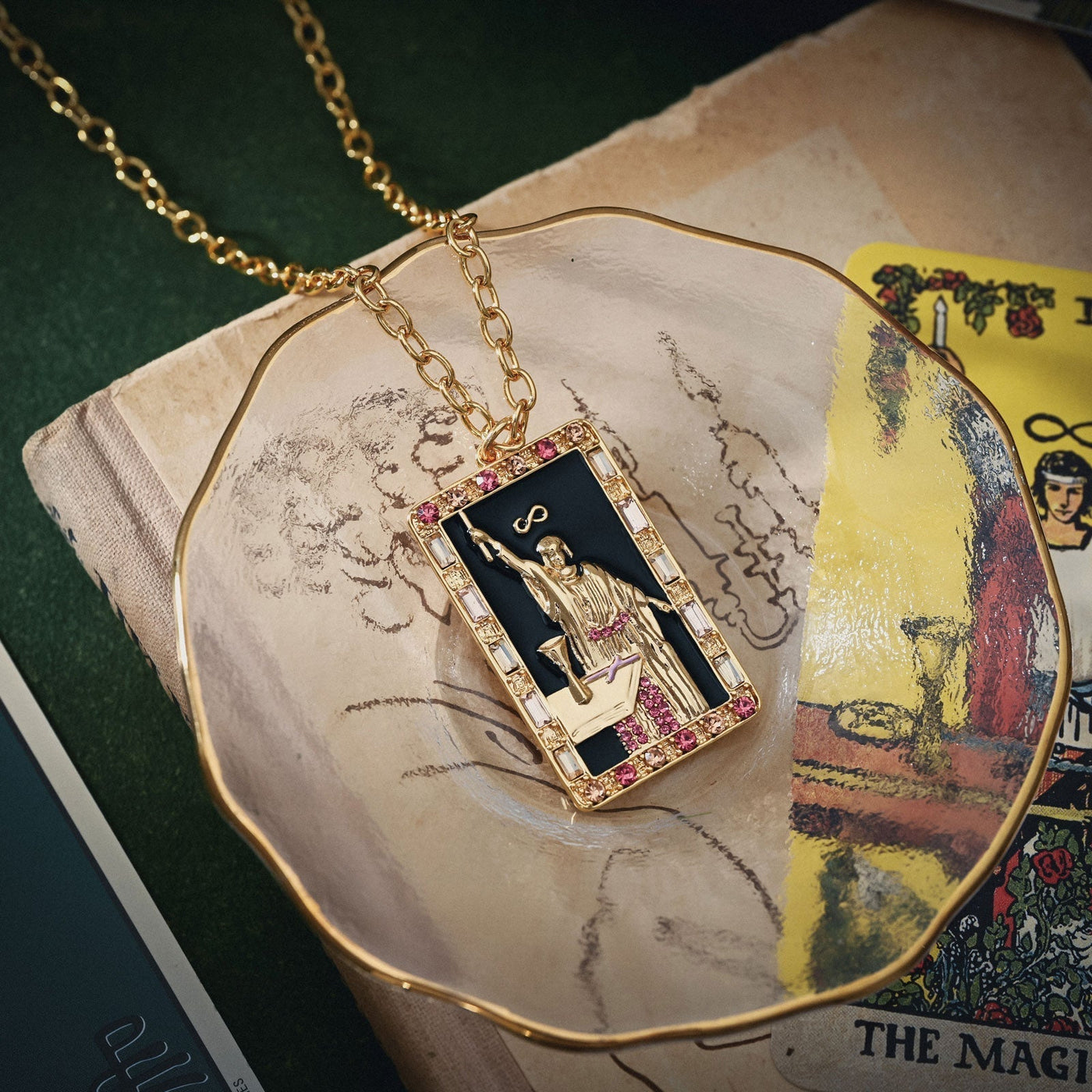 Enchanted Tarot Wizard Pendant