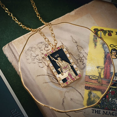 Enchanted Tarot Wizard Pendant