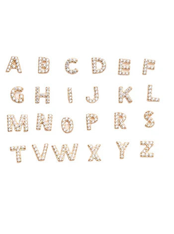 16k Gold Initial Earring