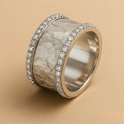 Lina™ | Women's Vintage-Inspired Silver Zirconia Ring