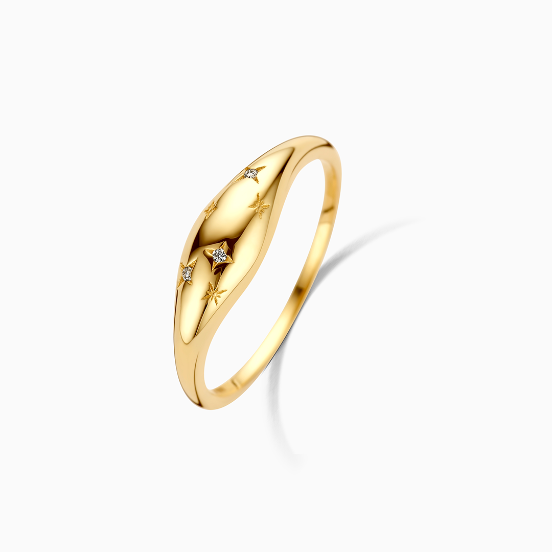 Dome™ Gold Diamond Ring