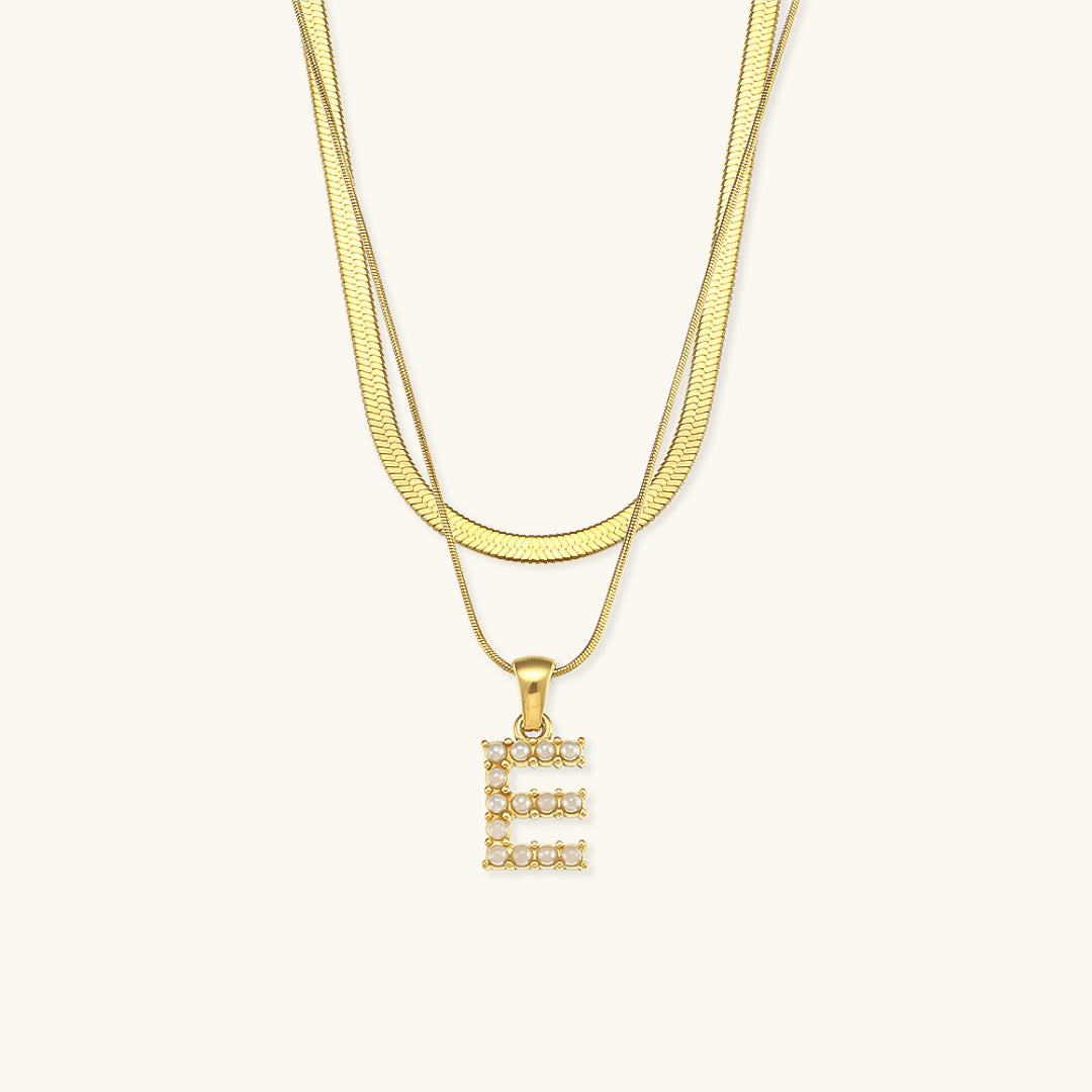 Fiona 18k Gold Layered Initial Necklace
