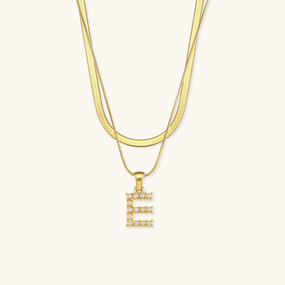 Fiona 18k Gold Layered Initial Necklace