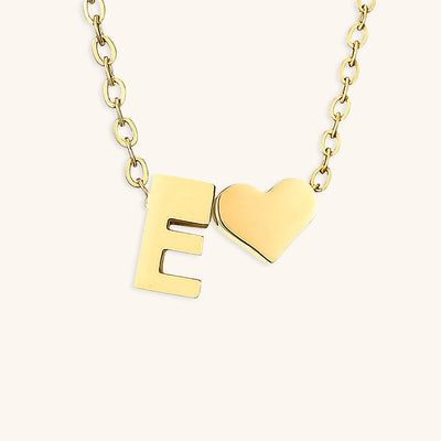 18k Gold Initial Necklace - Ria