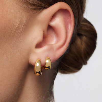 18k Gold Rue Mini Hoop Earrings