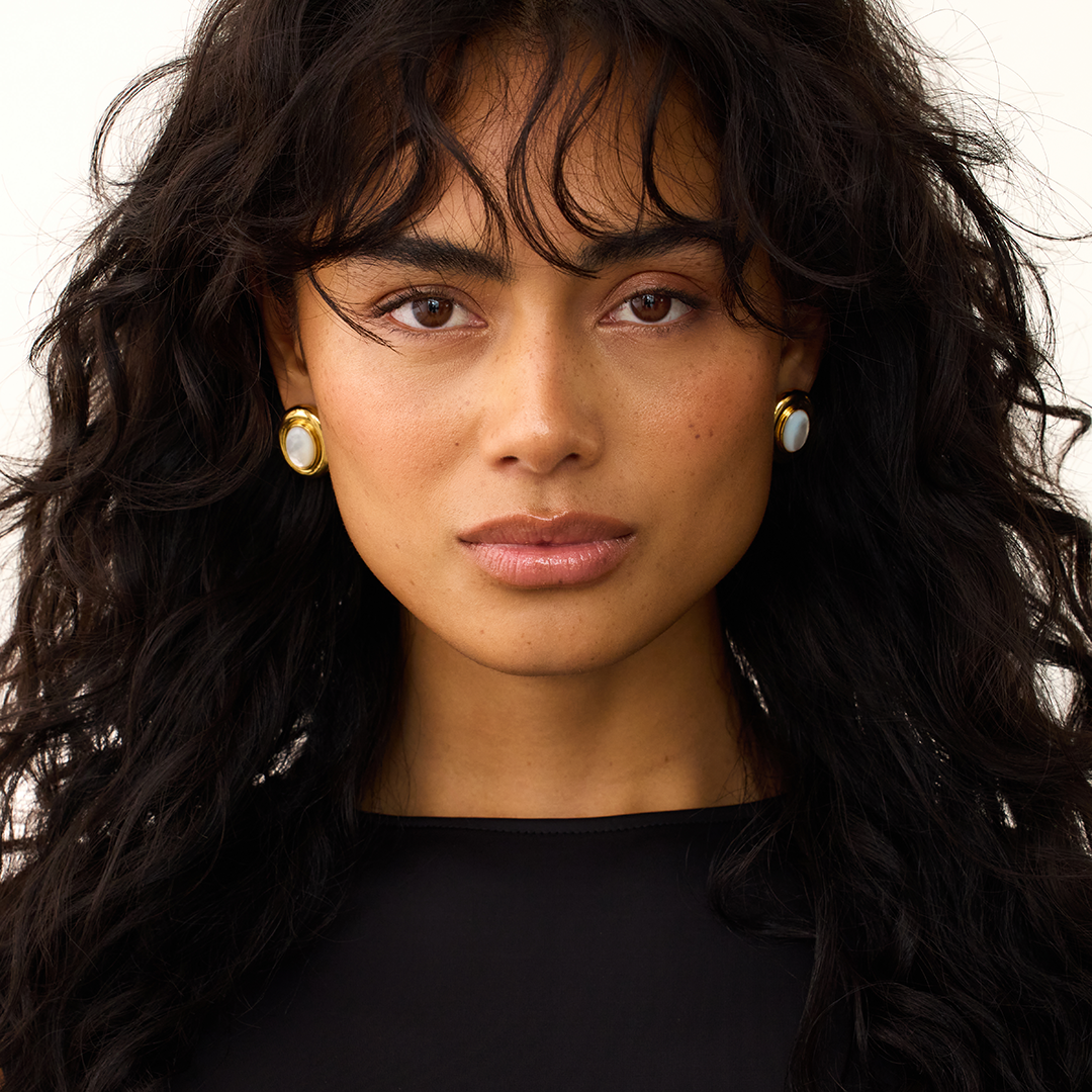 Giselle 14k Gold Pearl Earrings