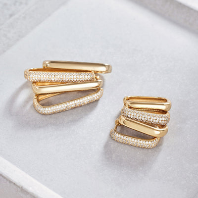 18k Gold Iconic Hoop Earrings