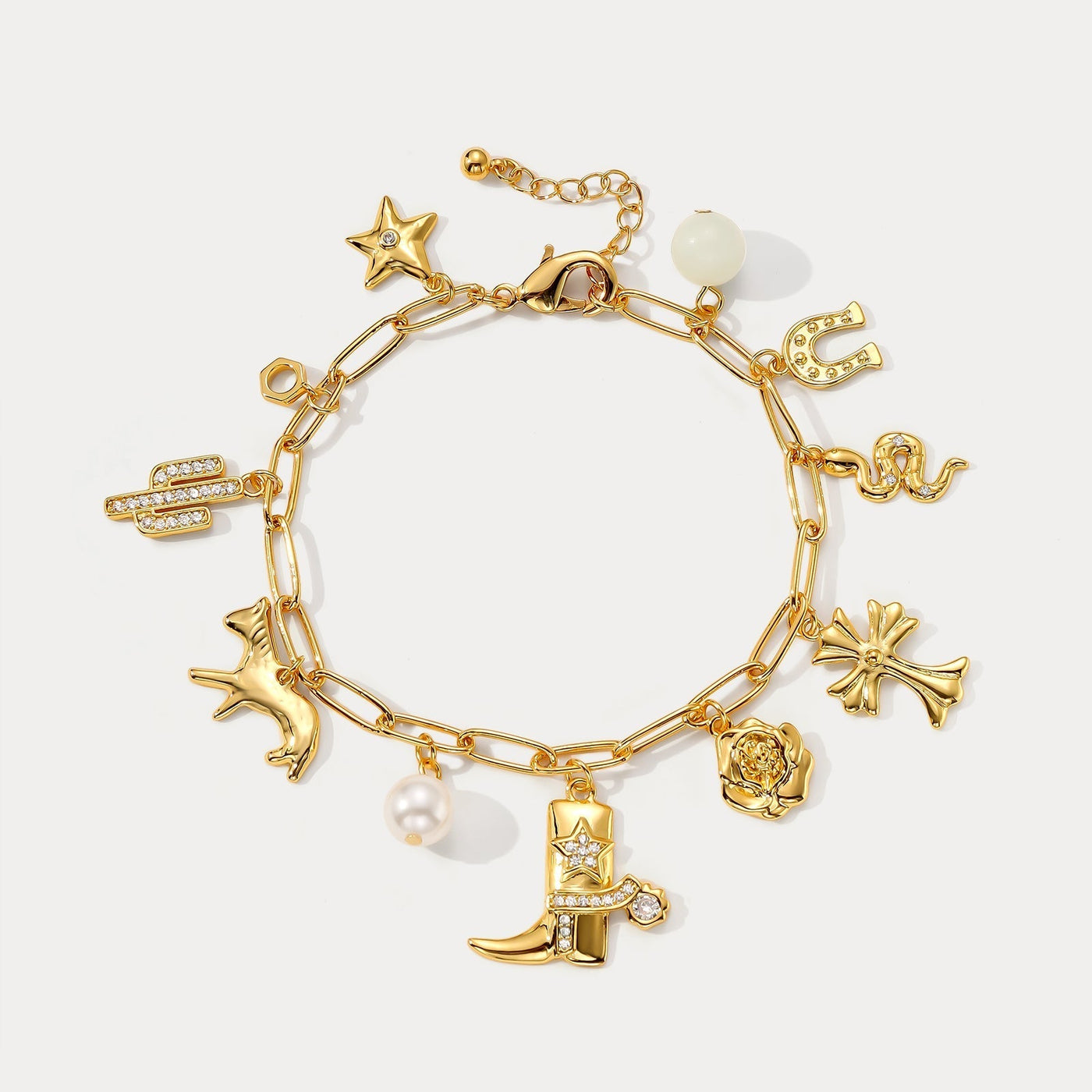 Retro Lucky Charm Bracelet