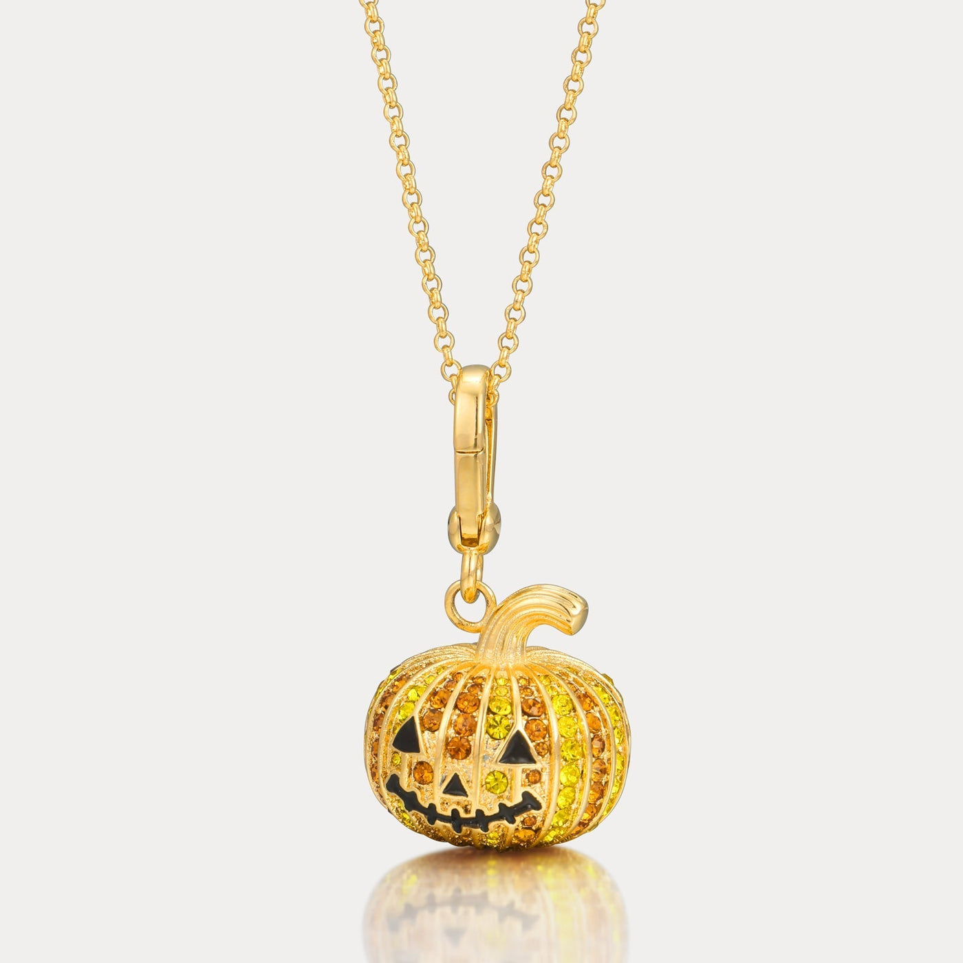 Spooky Pumpkin Pendant Necklace