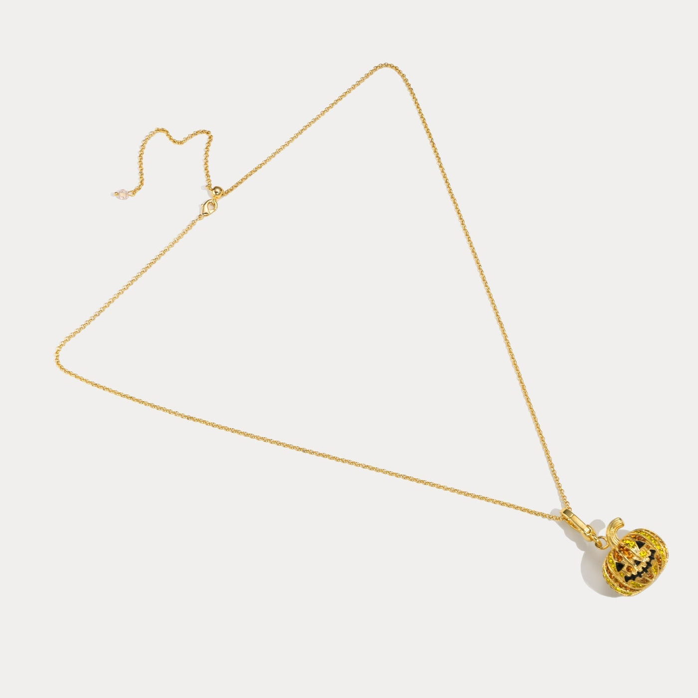 Spooky Pumpkin Pendant Necklace