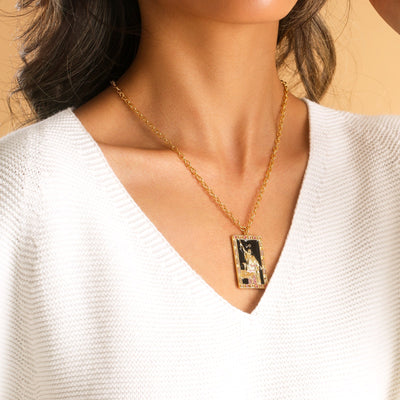 Enchanted Tarot Wizard Pendant