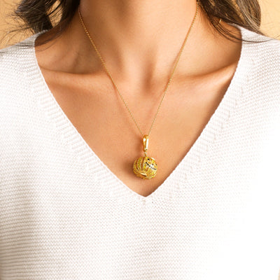 Spooky Pumpkin Pendant Necklace