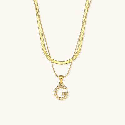 Fiona 18k Gold Layered Initial Necklace