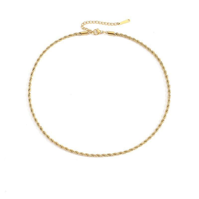 Twisted Style Olivia Necklace | 18K Gold