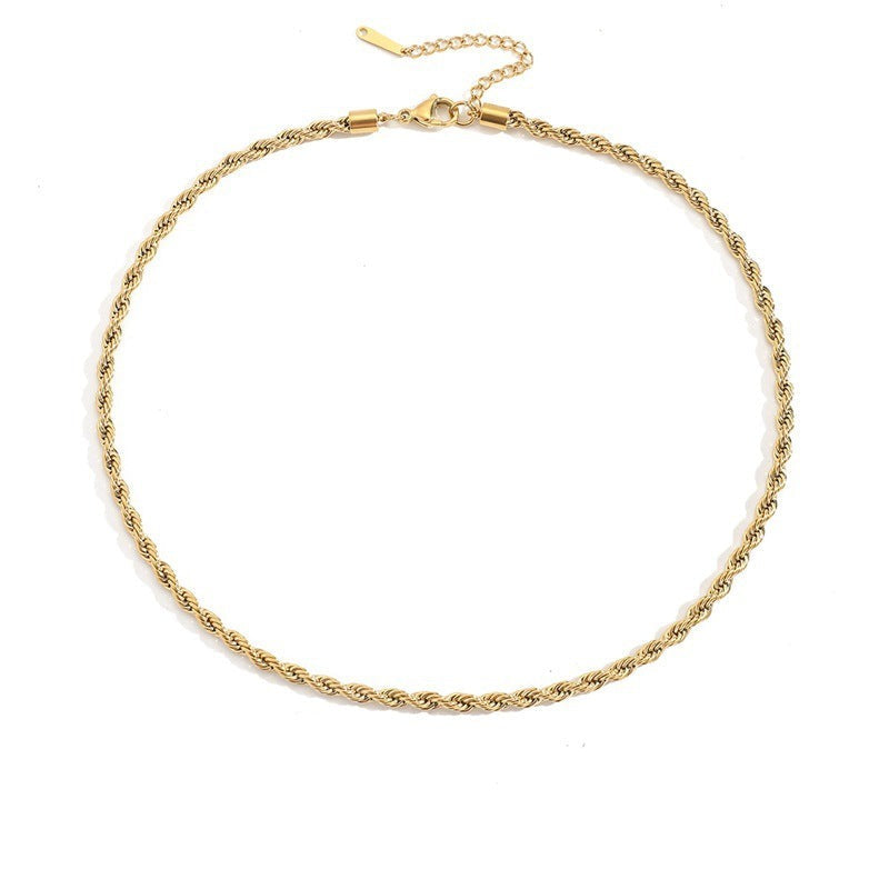 Twisted Style Olivia Necklace | 18K Gold