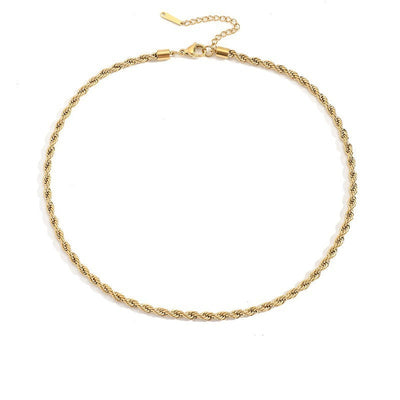 Twisted Style Olivia Necklace | 18K Gold