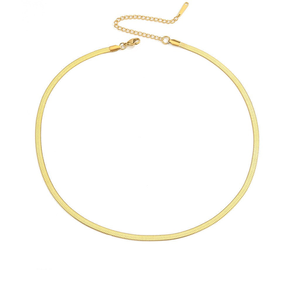 18k Gold Fish Braid Necklace