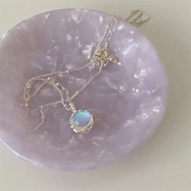 Luminous Moonstone Pendant Necklace
