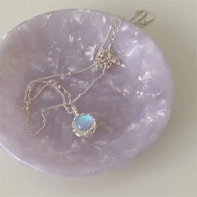 Luminous Moonstone Pendant Necklace