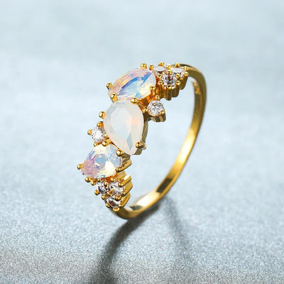 Luminous Moonstone Ring