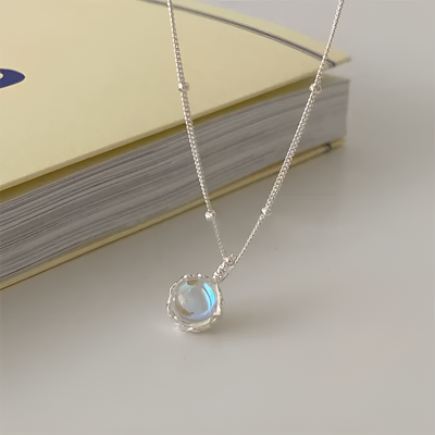Luminous Moonstone Pendant Necklace