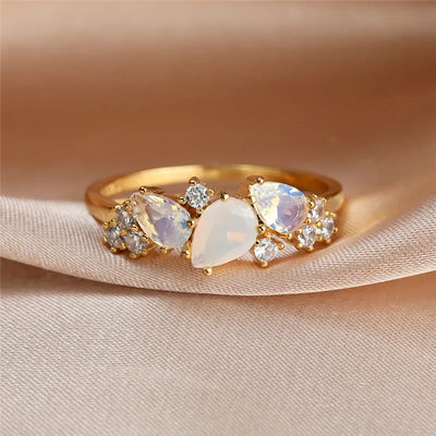 Luminous Moonstone Ring