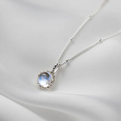 Luminous Moonstone Pendant Necklace