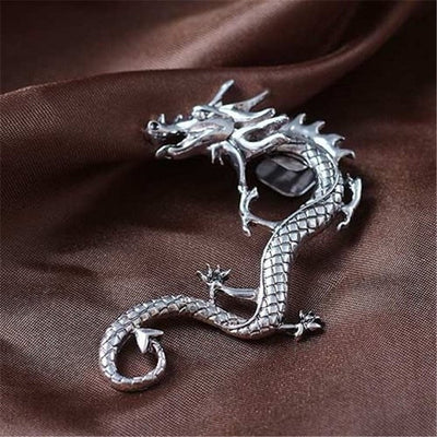 Charm™ | Sterling Silver Dragon Earrings