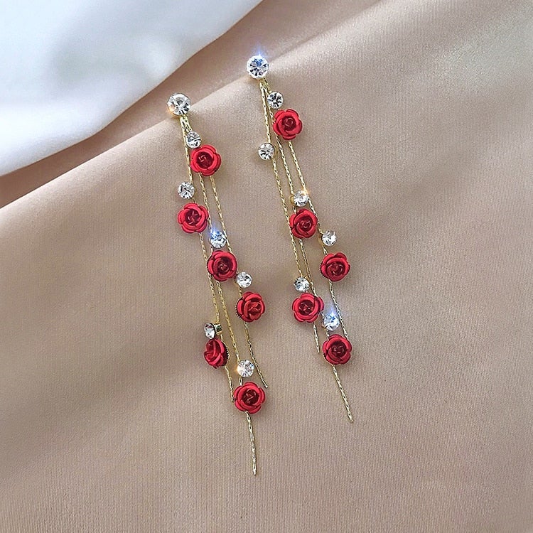 Madison | Elegant Bloom Rose Earrings