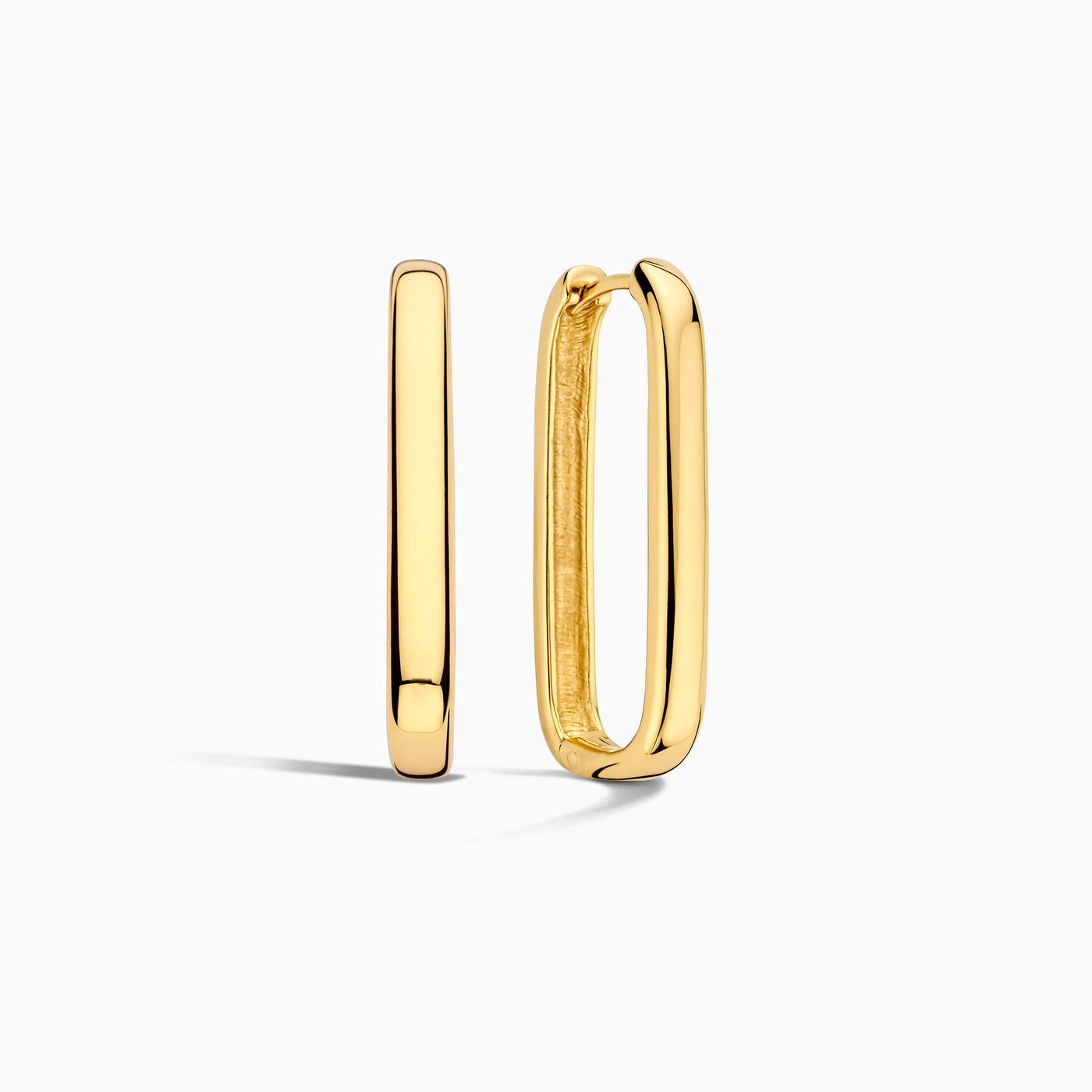 18k Gold Store Icon Hoop Earrings