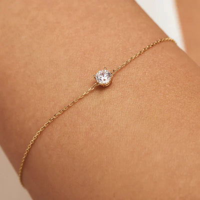14k Gold Cléa Moissanite Bracelet
