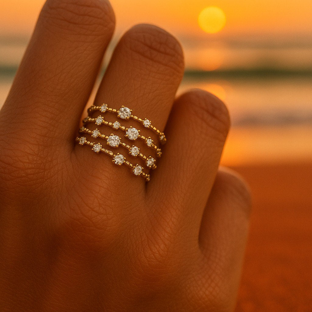 Pelagia | Collection of Elegant Gold Rings