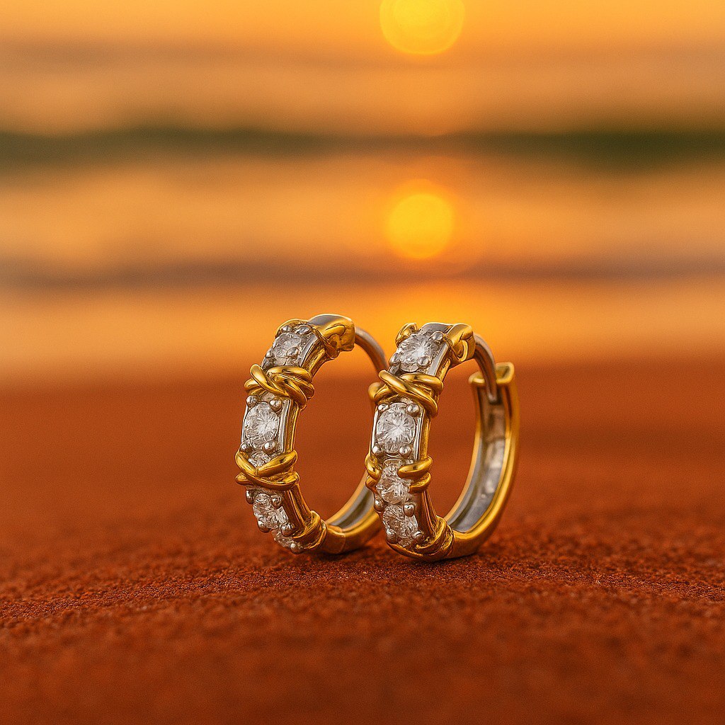 Tallulah | Gold Zirconia Earrings