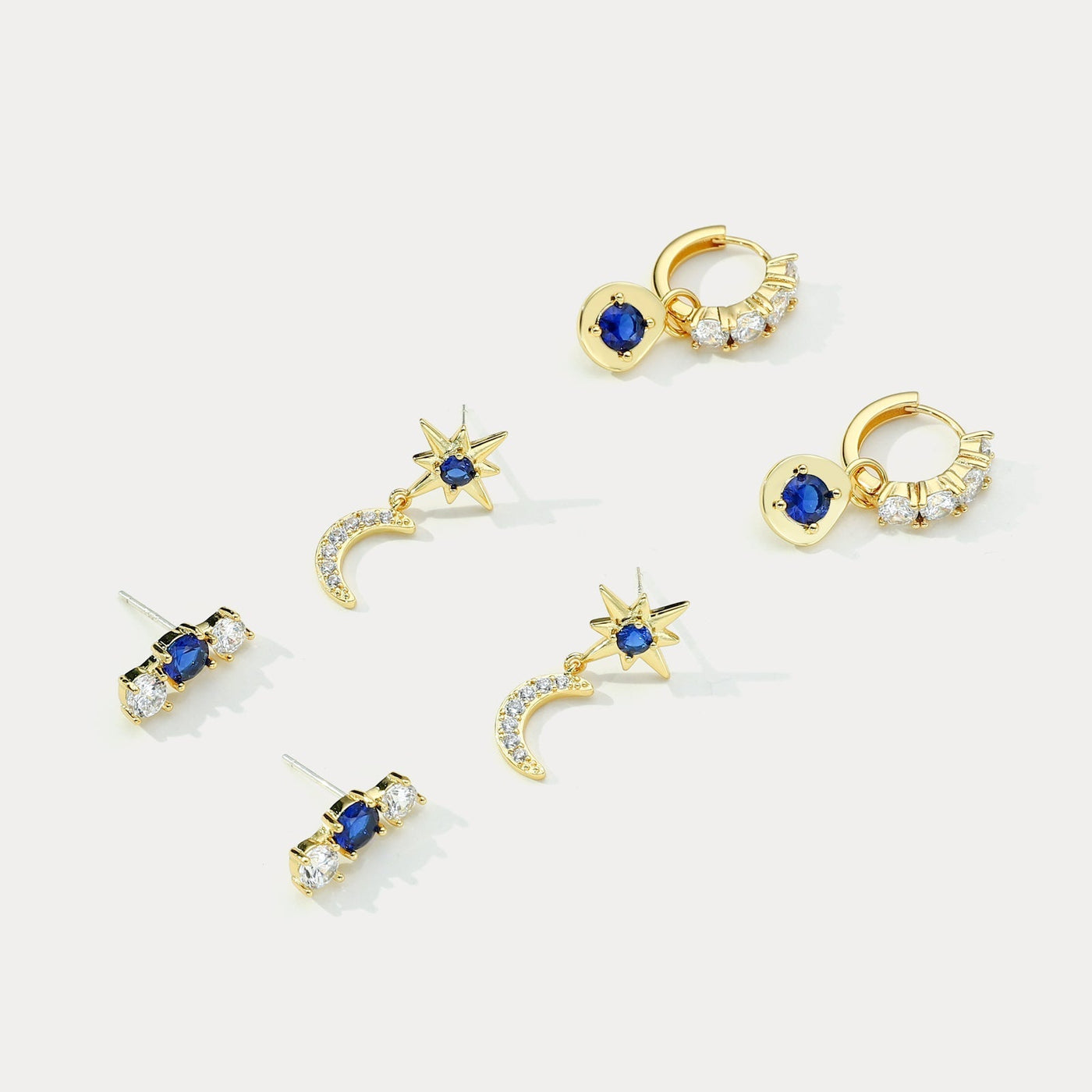 Celestial Moon and Star Earring Collection