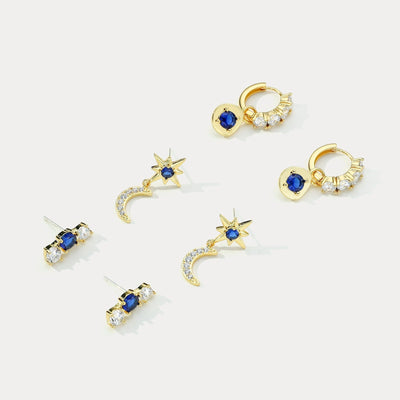 Celestial Moon and Star Earring Collection