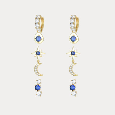 Celestial Moon and Star Earring Collection