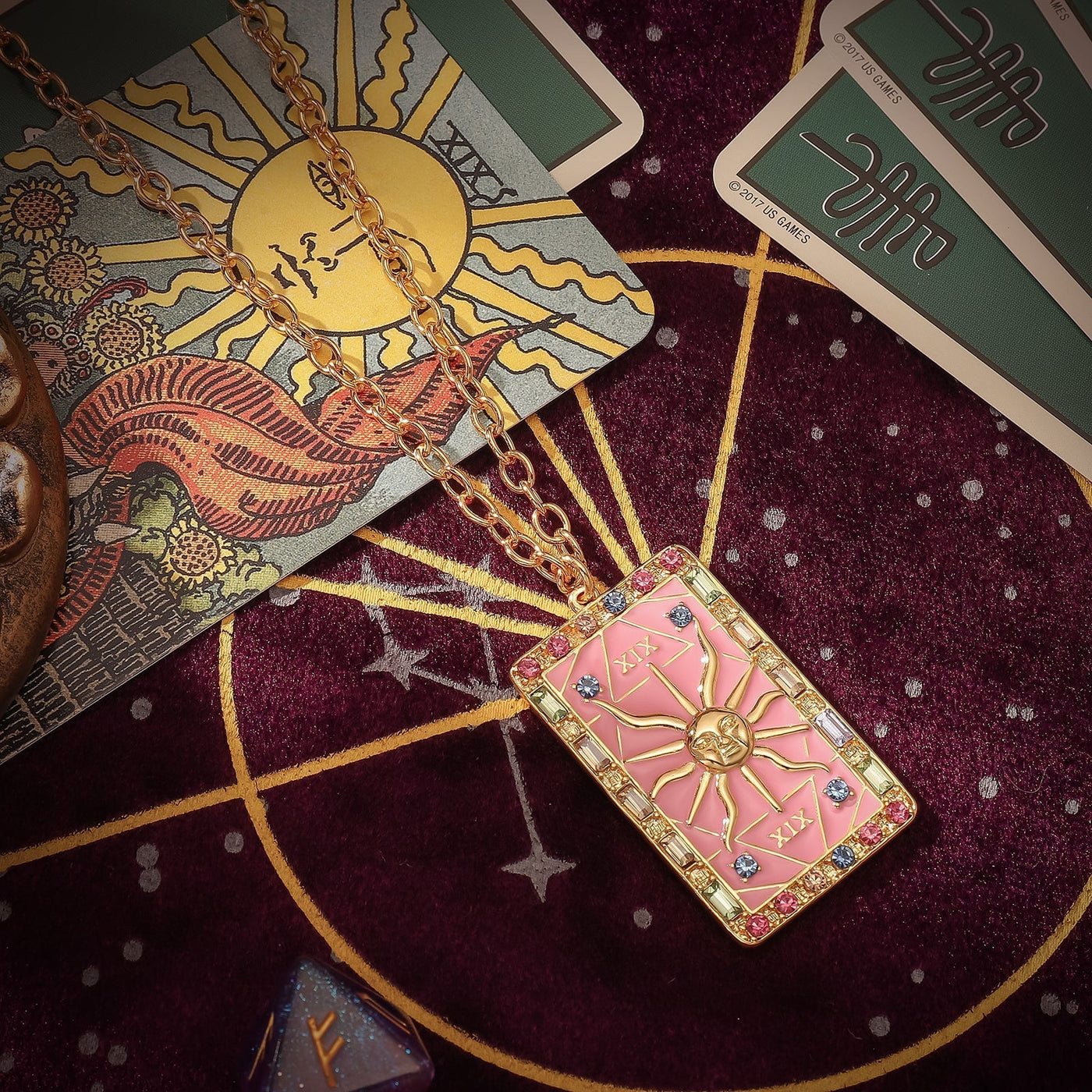 Celestial Solar Tarot Pendant