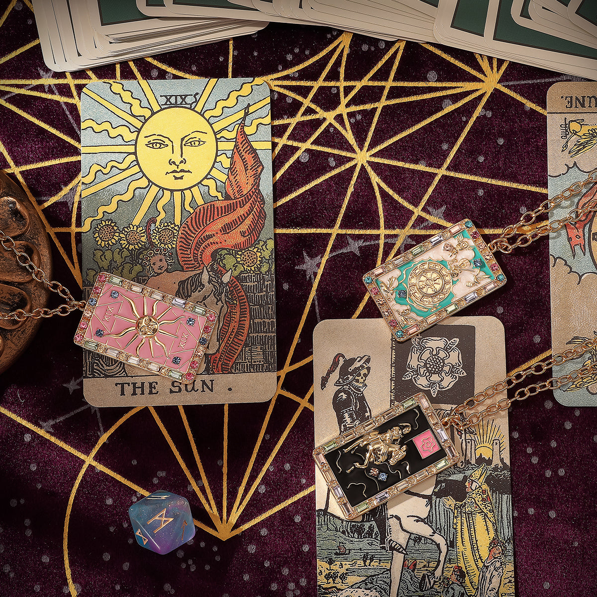 Celestial Solar Tarot Pendant